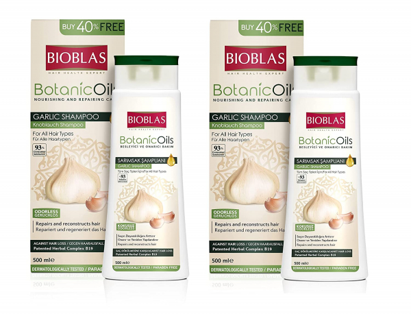 Bioblas BotanicOils Garlic Shampoo 2 x 500 ml